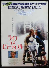 e116 LIFE IS BEAUTIFUL Japanese movie poster '99 Roberto Benigni