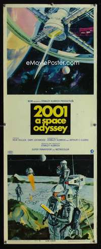 f004 2001 A SPACE ODYSSEY insert movie poster '68 Stanley Kubrick