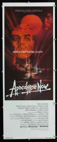 f034 APOCALYPSE NOW insert movie poster '79 Brando, Coppola, Peak art