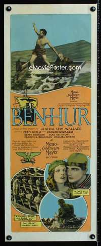 f001 BEN HUR insert movie poster '25 Ramon Novarro, Bushman