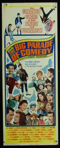 f386 MGM'S BIG PARADE OF COMEDY insert movie poster '64 W.C. Fields