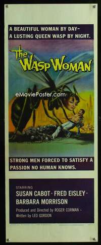 f643 WASP WOMAN insert movie poster '59 Roger Corman classic sci-fi!
