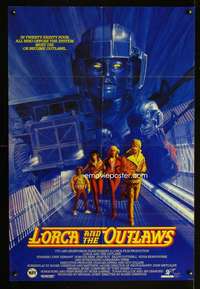h012 LORCA & THE OUTLAWS English one-sheet movie poster '85 cool sci-fi!