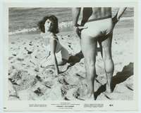 k173 SUDDENLY LAST SUMMER 8x10 movie still '60 Liz Taylor on beach!