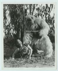 k239 WHITE PONGO 8x10 movie still '45 giant ape attacks native girl!