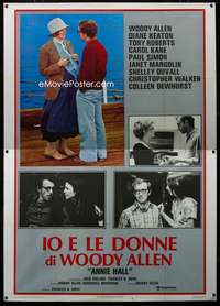 m005 ANNIE HALL Italian two-panel movie poster '77 Woody Allen, Diane Keaton