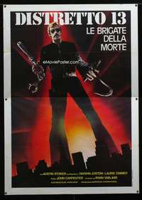 m008 ASSAULT ON PRECINCT 13 Italian two-panel movie poster '76 different!