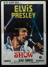 m033 ELVIS THAT'S THE WAY IT IS Italian two-panel movie poster '70 Presley