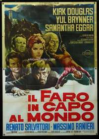 m054 LIGHT AT THE EDGE OF THE WORLD Italian two-panel movie poster '71