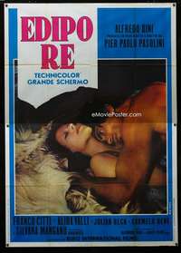 m067 OEDIPUS REX Italian two-panel movie poster '67 Pier Paolo Pasolini