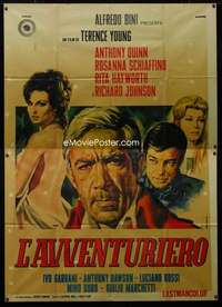 m076 ROVER Italian two-panel movie poster '68 Casaro art, Joseph Conrad