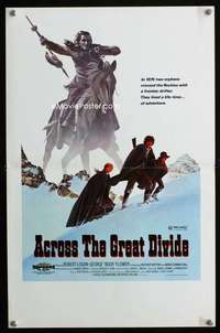 m233 ACROSS THE GREAT DIVIDE window card movie poster '77 McQuarrie art!
