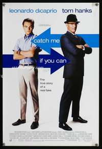 p111 CATCH ME IF YOU CAN DS Australian mini movie poster '02 DiCaprio, Hanks
