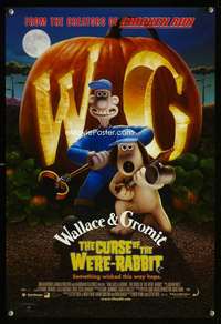 p136 WALLACE & GROMIT: THE CURSE OF THE WERE-RABBIT DS Australian mini movie poster '05