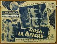 p161 APACHE ROSE #2 Mexican movie lobby card '47 Roy Rogers, Dale Evans