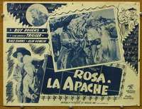 p160 APACHE ROSE #3 Mexican movie lobby card '47 Roy Rogers & Trigger!