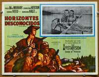 p170 FAR HORIZONS Mexican movie lobby card '55 Charlton Heston