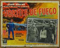 p177 HELLFIGHTERS Mexican movie lobby card '69 John Wayne, Red Adair!