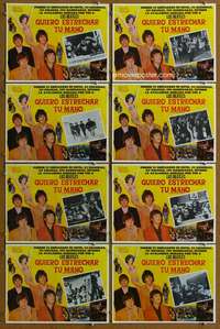 p142 I WANNA HOLD YOUR HAND 8 Mexican movie lobby cards '78 The Beatles!