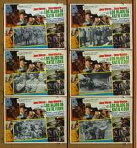 p149 SONS OF KATIE ELDER 6 Mexican movie lobby cards '65 John Wayne