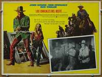p214 TRAIN ROBBERS Mexican movie lobby card '73 John Wayne, Ann-Margret