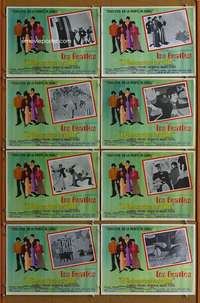 p145 YELLOW SUBMARINE 8 Mexican movie lobby cards '68 The Beatles!