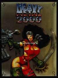 p107 HEAVY METAL 2000 foil special 14x18 movie poster '00 cool!