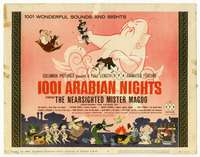 r198 1001 ARABIAN NIGHTS movie title lobby card '59 Mr. Magoo, Jim Backus