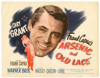 r215 ARSENIC & OLD LACE movie title lobby card '44 Cary Grant, Frank Capra