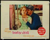 r013 BABY DOLL movie lobby card #4 '57 Carroll Baker & Wallach c/u!