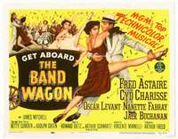 r221 BAND WAGON movie title lobby card '53 Astaire, sexy Cyd Charisse!
