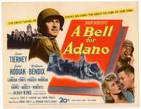 r224 BELL FOR ADANO movie title lobby card '45 Gene Tierney, John Hodiak