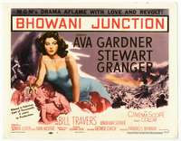 r230 BHOWANI JUNCTION movie title lobby card '55 super sexy Ava Gardner!