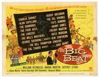 r231 BIG BEAT movie title lobby card '58 early blues & rock and roll!