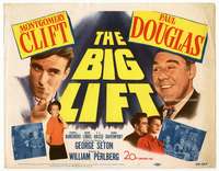 r233 BIG LIFT movie title lobby card '50 Montgomery Clift, Paul Douglas