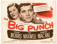 r234 BIG PUNCH movie title lobby card '48 Gordon MacRae, boxing!