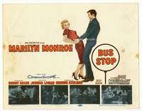 r251 BUS STOP movie title lobby card '56 sexy Marilyn Monroe, Don Murray