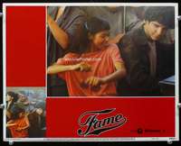 r049 FAME movie lobby card #8 '80 Irene Cara, Lee Curreri, Alan Parker