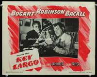 r078 KEY LARGO movie lobby card #2 '48 Edward G. Robinson & gang!
