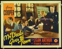 t177 MR DEEDS GOES TO TOWN movie lobby card '36 Gary Cooper, Arthur