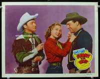 t070 SUNSET IN THE WEST movie lobby card #5 R56 Roy Rogers, Estelita