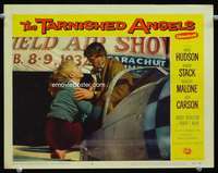 t063 TARNISHED ANGELS movie lobby card #6 '58 Robert Stack, Dorothy Malone