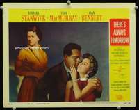 t054 THERE'S ALWAYS TOMORROW movie lobby card #3 '56 Barbara Stanwyck