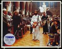 t033 TOMMY movie lobby card #6 '75 The Who & Roger Daltrey in church!