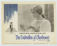 t024 UMBRELLAS OF CHERBOURG movie lobby card #5 '64 Catherine Deneuve