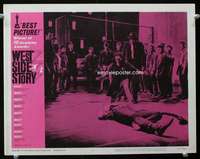 t009 WEST SIDE STORY movie lobby card #8 R62 Natalie Wood with dead Beymer
