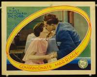 v013 COMPANIONATE MARRIAGE movie lobby card '28 cool layout & design!
