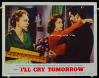 v053 I'LL CRY TOMORROW movie lobby card #4 '55 Susan Hayward, Danton