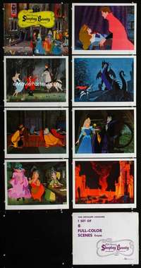 v569 SLEEPING BEAUTY 8 movie lobby cards '59 Disney classic!