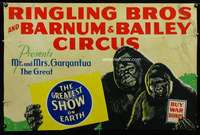 w012 RINGLING BROS & BARNUM & BAILEY CIRCUS circus poster '40s